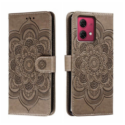 Sun Mandala Embossing Pattern Phone Leather Case, For Motorola Moto G Play 2024, For Motorola Moto G Power 5G 2024, For Motorola Moto G84