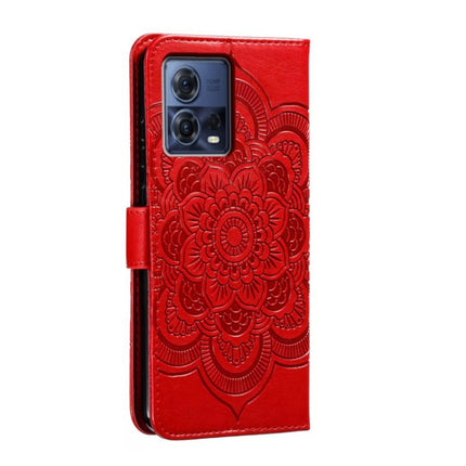 Sun Mandala Embossing Pattern Phone Leather Case, For Motorola Moto S30 Pro, For Motorola Moto G32, For Motorola Moto G62 5G