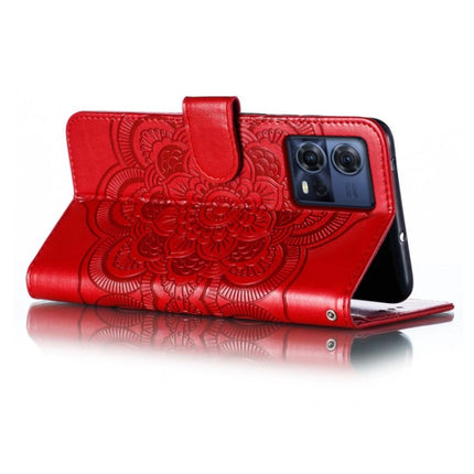Sun Mandala Embossing Pattern Phone Leather Case, For Motorola Moto S30 Pro, For Motorola Moto G32, For Motorola Moto G62 5G