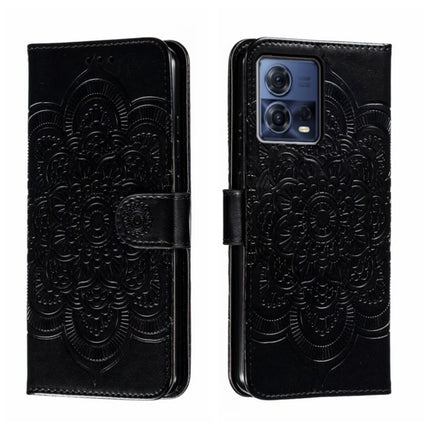 Sun Mandala Embossing Pattern Phone Leather Case, For Motorola Moto S30 Pro, For Motorola Moto G32, For Motorola Moto G62 5G