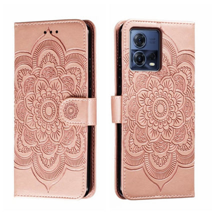 Sun Mandala Embossing Pattern Phone Leather Case, For Motorola Moto S30 Pro, For Motorola Moto G32, For Motorola Moto G62 5G