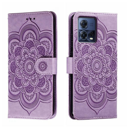 Sun Mandala Embossing Pattern Phone Leather Case, For Motorola Moto S30 Pro, For Motorola Moto G32, For Motorola Moto G62 5G