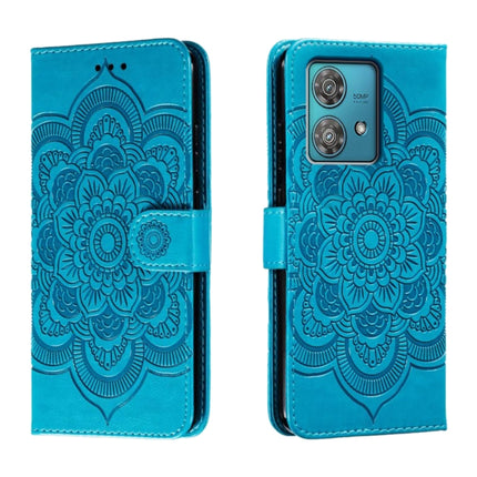 Sun Mandala Embossing Pattern Phone Leather Case, For Motorola Moto G54, For Motorola Moto Edge 40 Neo, For Motorola Edge 40 Neo