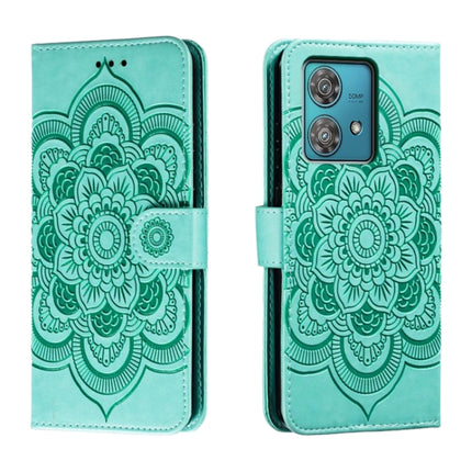 Sun Mandala Embossing Pattern Phone Leather Case, For Motorola Moto G54, For Motorola Moto Edge 40 Neo, For Motorola Edge 40 Neo