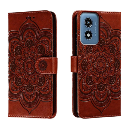 Sun Mandala Embossing Pattern Phone Leather Case, For Motorola Moto G Play 2024, For Motorola Moto G Power 5G 2024, For Motorola Moto G84