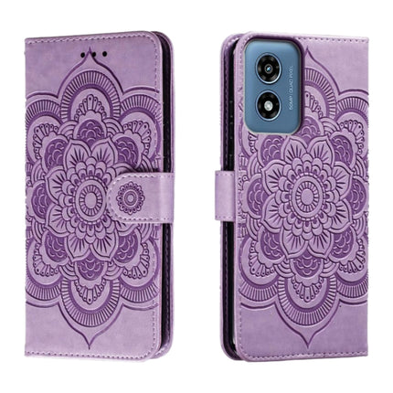 Sun Mandala Embossing Pattern Phone Leather Case, For Motorola Moto G Play 2024, For Motorola Moto G Power 5G 2024, For Motorola Moto G84