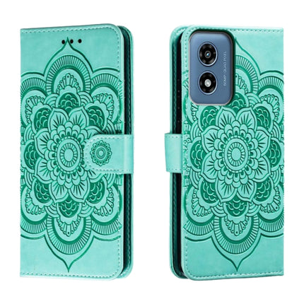 Sun Mandala Embossing Pattern Phone Leather Case, For Motorola Moto G Play 2024, For Motorola Moto G Power 5G 2024, For Motorola Moto G84