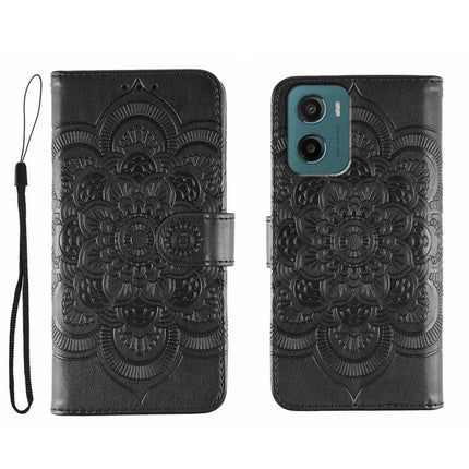 Sun Mandala Embossing Pattern Phone Leather Case, For Motorola G96 5G, For Motorola Edge 60 Pro, For Motorola Moto G05