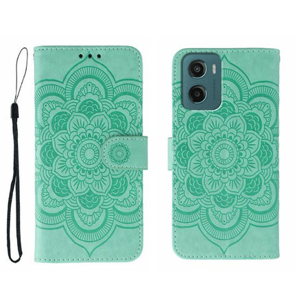 Sun Mandala Embossing Pattern Phone Leather Case, For Motorola G96 5G, For Motorola Edge 60 Pro, For Motorola Moto G05