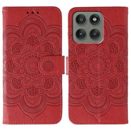 Sun Mandala Embossing Pattern Phone Leather Case, For Motorola G96 5G, For Motorola Edge 60 Pro, For Motorola Moto G05