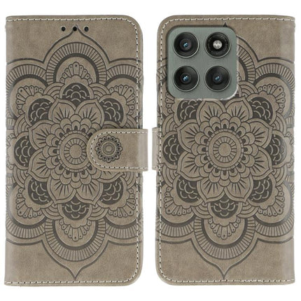 Sun Mandala Embossing Pattern Phone Leather Case, For Motorola G96 5G, For Motorola Edge 60 Pro, For Motorola Moto G05