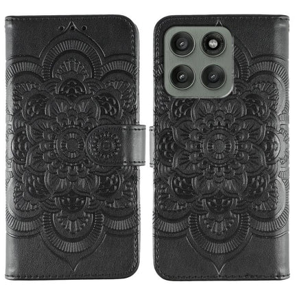 Sun Mandala Embossing Pattern Phone Leather Case, For Motorola G96 5G, For Motorola Edge 60 Pro, For Motorola Moto G05