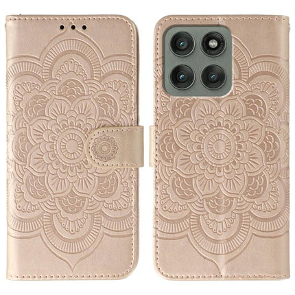 Sun Mandala Embossing Pattern Phone Leather Case, For Motorola G96 5G, For Motorola Edge 60 Pro, For Motorola Moto G05