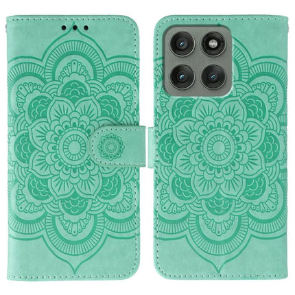 Sun Mandala Embossing Pattern Phone Leather Case, For Motorola G96 5G, For Motorola Edge 60 Pro, For Motorola Moto G05