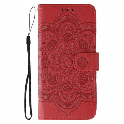 Sun Mandala Embossing Pattern Phone Leather Case, For Motorola G96 5G, For Motorola Edge 60 Pro, For Motorola Moto G05