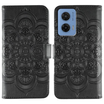 Sun Mandala Embossing Pattern Phone Leather Case, For Motorola G96 5G, For Motorola Edge 60 Pro, For Motorola Moto G05