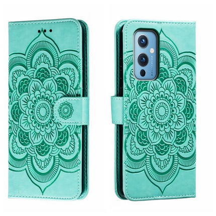 Sun Mandala Embossing Pattern Phone Leather Case, For OnePlus Nord 2 5G, For OnePlus 9 Pro, For OnePlus 9
