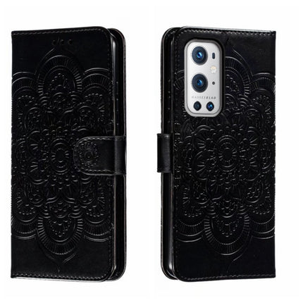 Sun Mandala Embossing Pattern Phone Leather Case, For OnePlus Nord 2 5G, For OnePlus 9 Pro, For OnePlus 9
