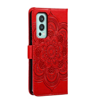 Sun Mandala Embossing Pattern Phone Leather Case, For OnePlus Nord 2 5G, For OnePlus 9 Pro, For OnePlus 9