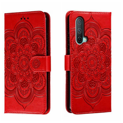 Sun Mandala Embossing Pattern Phone Leather Case, For OnePlus Nord N200 5G, For OnePlus 9R, For OnePlus Nord CE 5G