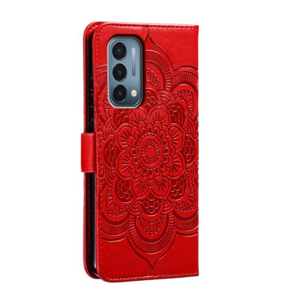 Sun Mandala Embossing Pattern Phone Leather Case, For OnePlus Nord N200 5G, For OnePlus 9R, For OnePlus Nord CE 5G
