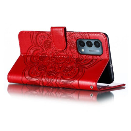 Sun Mandala Embossing Pattern Phone Leather Case, For OnePlus Nord N200 5G, For OnePlus 9R, For OnePlus Nord CE 5G