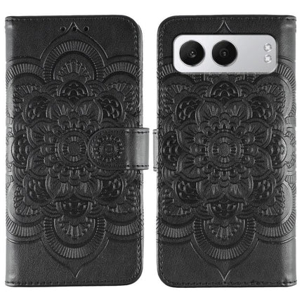 Sun Mandala Embossing Pattern Phone Leather Case, For OnePlus Nord 4, For OnePlus Nord CE4 Lite Global, For OnePlus Ace 3