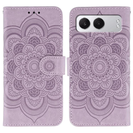 Sun Mandala Embossing Pattern Phone Leather Case, For OnePlus Nord 4, For OnePlus Nord CE4 Lite Global, For OnePlus Ace 3