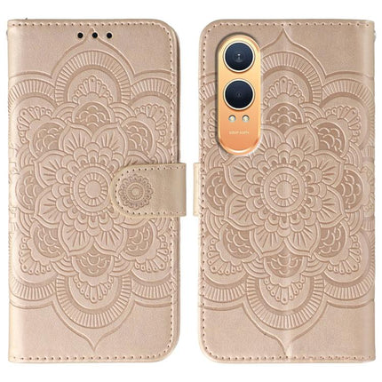 Sun Mandala Embossing Pattern Phone Leather Case, For OnePlus Nord 4, For OnePlus Nord CE4 Lite Global, For OnePlus Ace 3