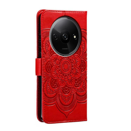 Sun Mandala Embossing Pattern Phone Leather Case, For Xiaomi Redmi A3, For Xiaomi Redmi Note 13 Pro 4G, For Xiaomi Redmi Note 13 4G