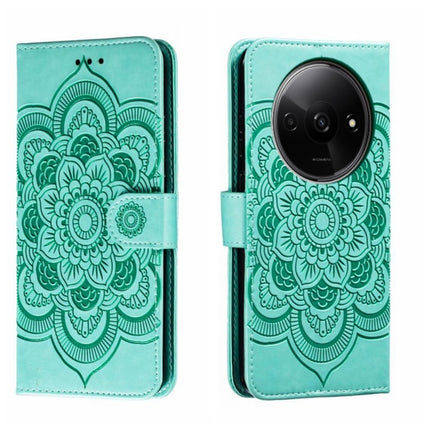 Sun Mandala Embossing Pattern Phone Leather Case, For Xiaomi Redmi A3, For Xiaomi Redmi Note 13 Pro 4G, For Xiaomi Redmi Note 13 4G