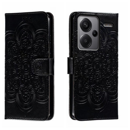 Sun Mandala Embossing Pattern Phone Leather Case, For Xiaomi Redmi Note 13R Pro, For Xiaomi 14 Ultra, For Xiaomi Redmi Note 13 Pro+