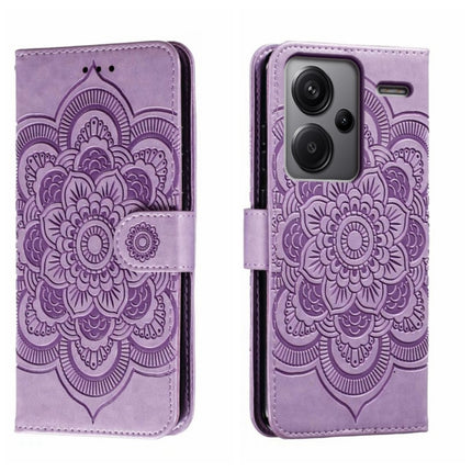 Sun Mandala Embossing Pattern Phone Leather Case, For Xiaomi Redmi Note 13R Pro, For Xiaomi 14 Ultra, For Xiaomi Redmi Note 13 Pro+