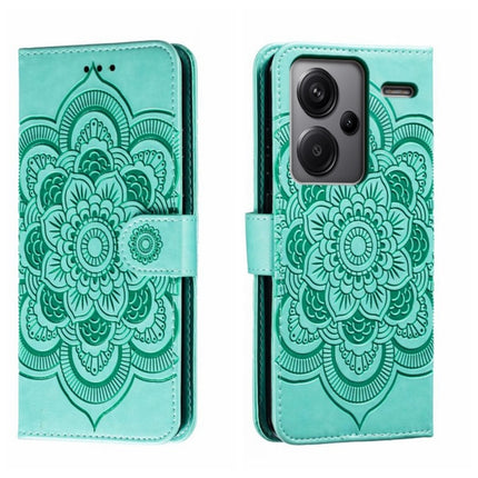 Sun Mandala Embossing Pattern Phone Leather Case, For Xiaomi Redmi Note 13R Pro, For Xiaomi 14 Ultra, For Xiaomi Redmi Note 13 Pro+