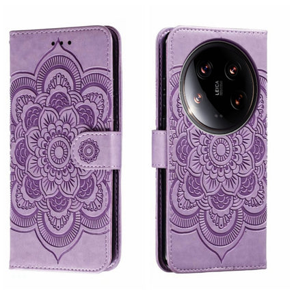 Sun Mandala Embossing Pattern Phone Leather Case, For Xiaomi Redmi Note 13R Pro, For Xiaomi 14 Ultra, For Xiaomi Redmi Note 13 Pro+
