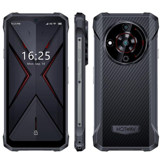 Robustes Telefon HOTWAV T7, 6280 mAh, 6,52 Zoll Android 13 MT8788 Octa Core, Netzwerk: 4G, OTG, 4 GB + 128 GB