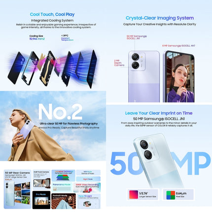 Blackview COLOR 8, reconocimiento facial y de huellas dactilares, 6,75 pulgadas, Android 13, Unisoc T616 Octa Core hasta 2,2 GHz, red: 4G, OTG, 8 GB + 128 GB, 8 GB + 256 GB