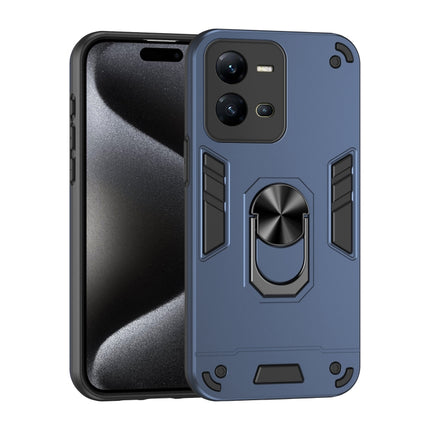 Shockproof Metal Ring Holder Phone Case, For vivo Y22s, For vivo V25 5G, For vivo Y33s, For vivo Y35