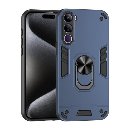 Shockproof Metal Ring Holder Phone Case, For vivo V60 Lite 5G / 4G, For vivo V50 Lite 5G, For vivo V40 Lite 5G IDN, For vivo V29e 5G, For vivo V29 5G, For vivo V27e, For vivo V27, For vivo Y16