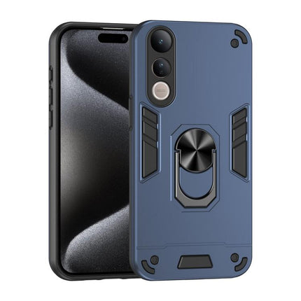 Shockproof Metal Ring Holder Phone Case, For vivo V60 Lite 5G / 4G, For vivo V50 Lite 5G, For vivo V40 Lite 5G IDN, For vivo V29e 5G, For vivo V29 5G, For vivo V27e, For vivo V27, For vivo Y16