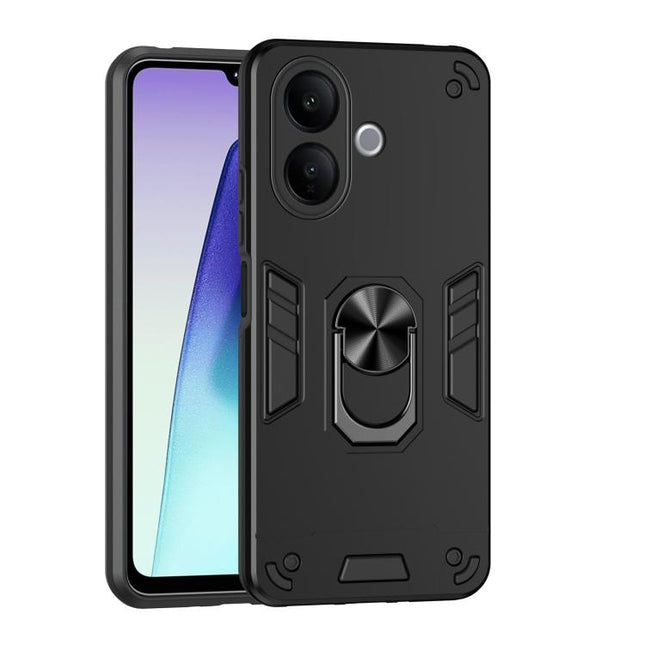 Shockproof Metal Ring Holder Phone Case, For vivo V60 Lite 5G / 4G, For vivo V50 Lite 5G, For vivo V40 Lite 5G IDN, For vivo V29e 5G, For vivo V29 5G, For vivo V27e, For vivo V27, For vivo Y16