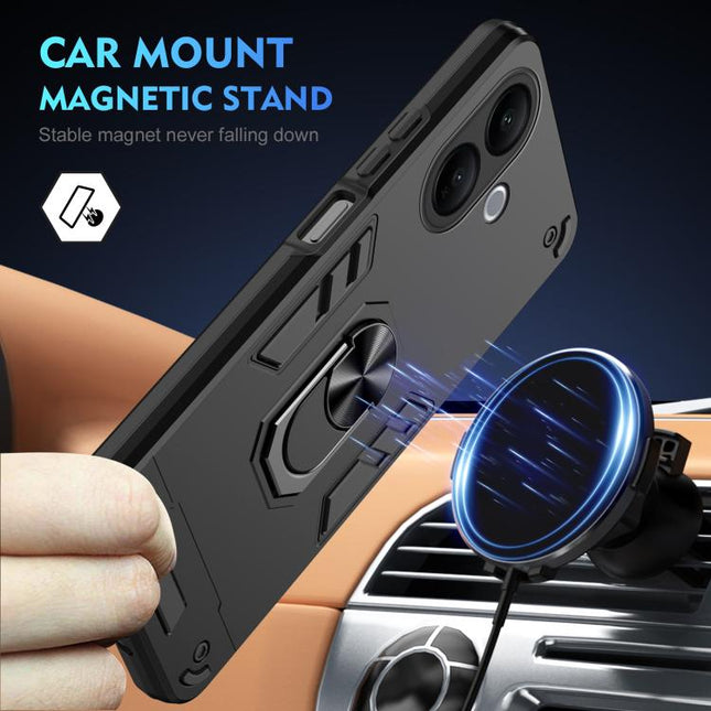Shockproof Metal Ring Holder Phone Case, For vivo V60 Lite 5G / 4G, For vivo V50 Lite 5G, For vivo V40 Lite 5G IDN, For vivo V29e 5G, For vivo V29 5G, For vivo V27e, For vivo V27, For vivo Y16