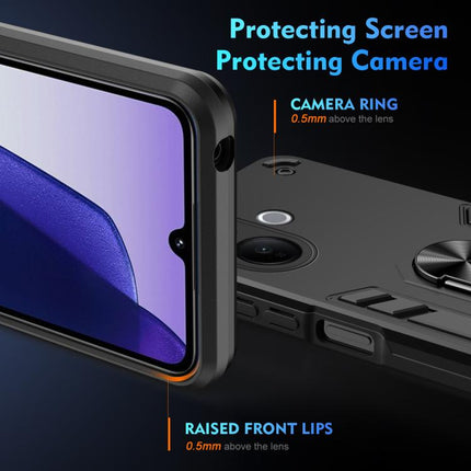 Shockproof Metal Ring Holder Phone Case, For vivo V60 Lite 5G / 4G, For vivo V50 Lite 5G, For vivo V40 Lite 5G IDN, For vivo V29e 5G, For vivo V29 5G, For vivo V27e, For vivo V27, For vivo Y16