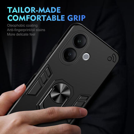 Shockproof Metal Ring Holder Phone Case, For vivo V60 Lite 5G / 4G, For vivo V50 Lite 5G, For vivo V40 Lite 5G IDN, For vivo V29e 5G, For vivo V29 5G, For vivo V27e, For vivo V27, For vivo Y16