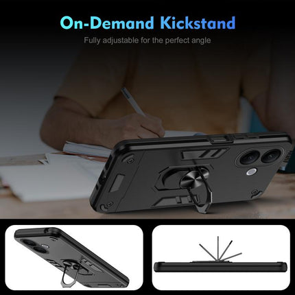 Shockproof Metal Ring Holder Phone Case, For vivo V60 Lite 5G / 4G, For vivo V50 Lite 5G, For vivo V40 Lite 5G IDN, For vivo V29e 5G, For vivo V29 5G, For vivo V27e, For vivo V27, For vivo Y16