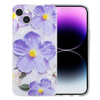For iPhone 14 Plus / Purple Flowers