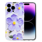 For iPhone 14 Pro / Purple Flowers