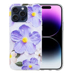 For iPhone 16 Pro / Purple Flowers