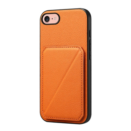 D04 Calf Texture Dual Card Slot Holder Phone Case, For iPhone 17 Pro Max, For iPhone 17 Pro, For iPhone 17, For iPhone Air, For iPhone 7 / 8 / SE 2022, For iPhone 16 Pro Max