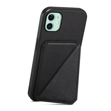 D04 Calf Texture Dual Card Slot Holder Phone Case, For iPhone 11, For iPhone 11 Pro, For iPhone X / XS, For iPhone XR, For iPhone XS Max, For iPhone 7 Plus / 8 Plus